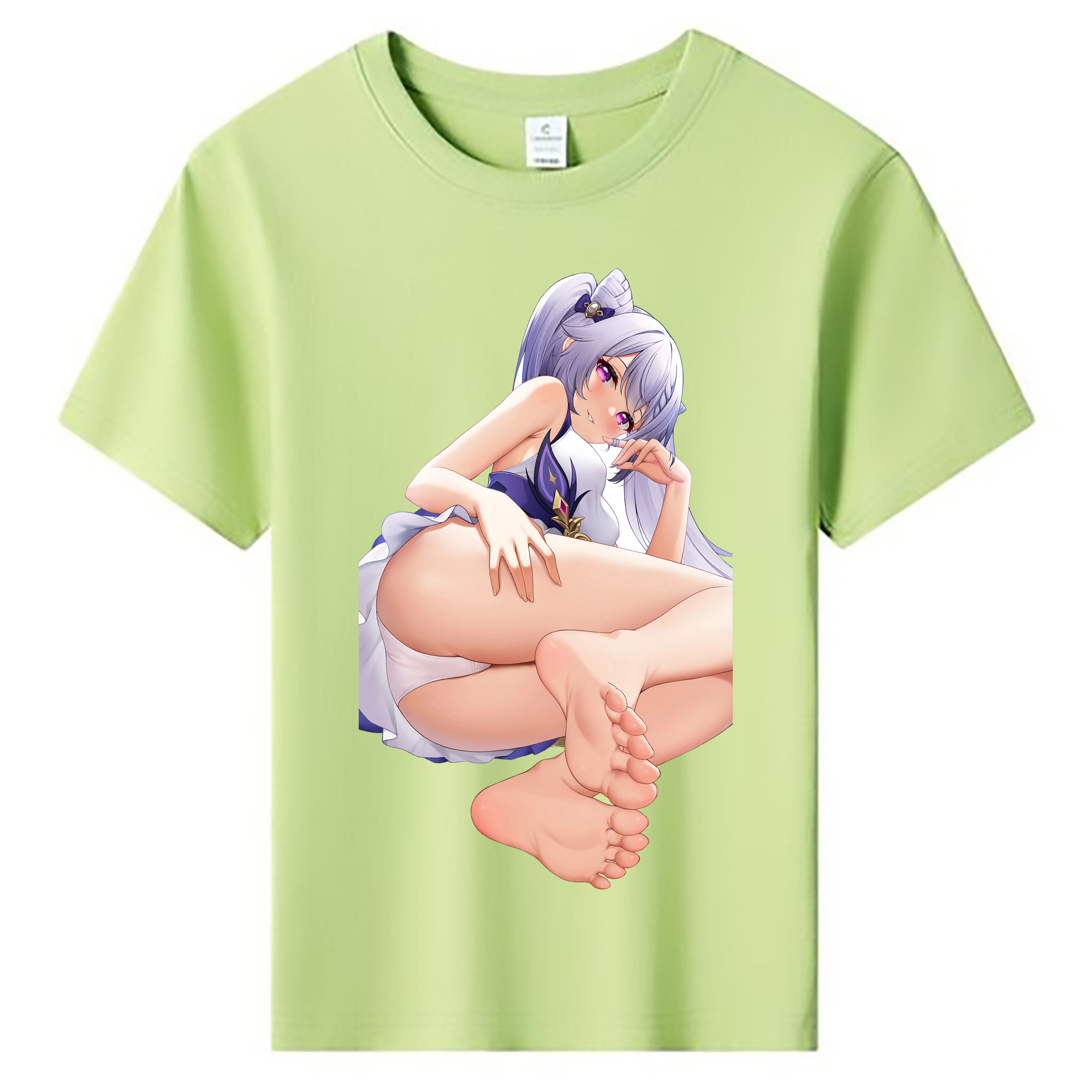 げんし神 刻晴 こくせい genshin Kokusei 綿100％キッズTシャツ（フロントプリント）